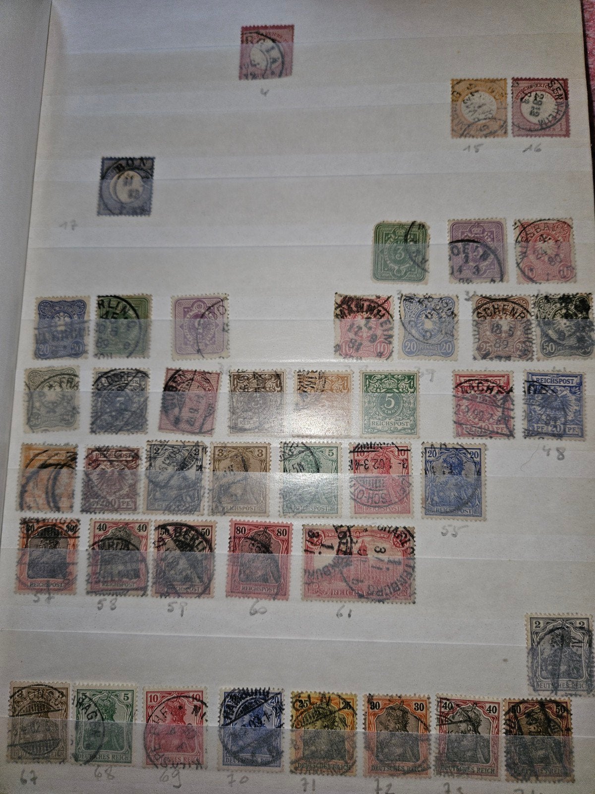 Duitse Rijk en gebieden in stockboek, Ophalen of Verzenden