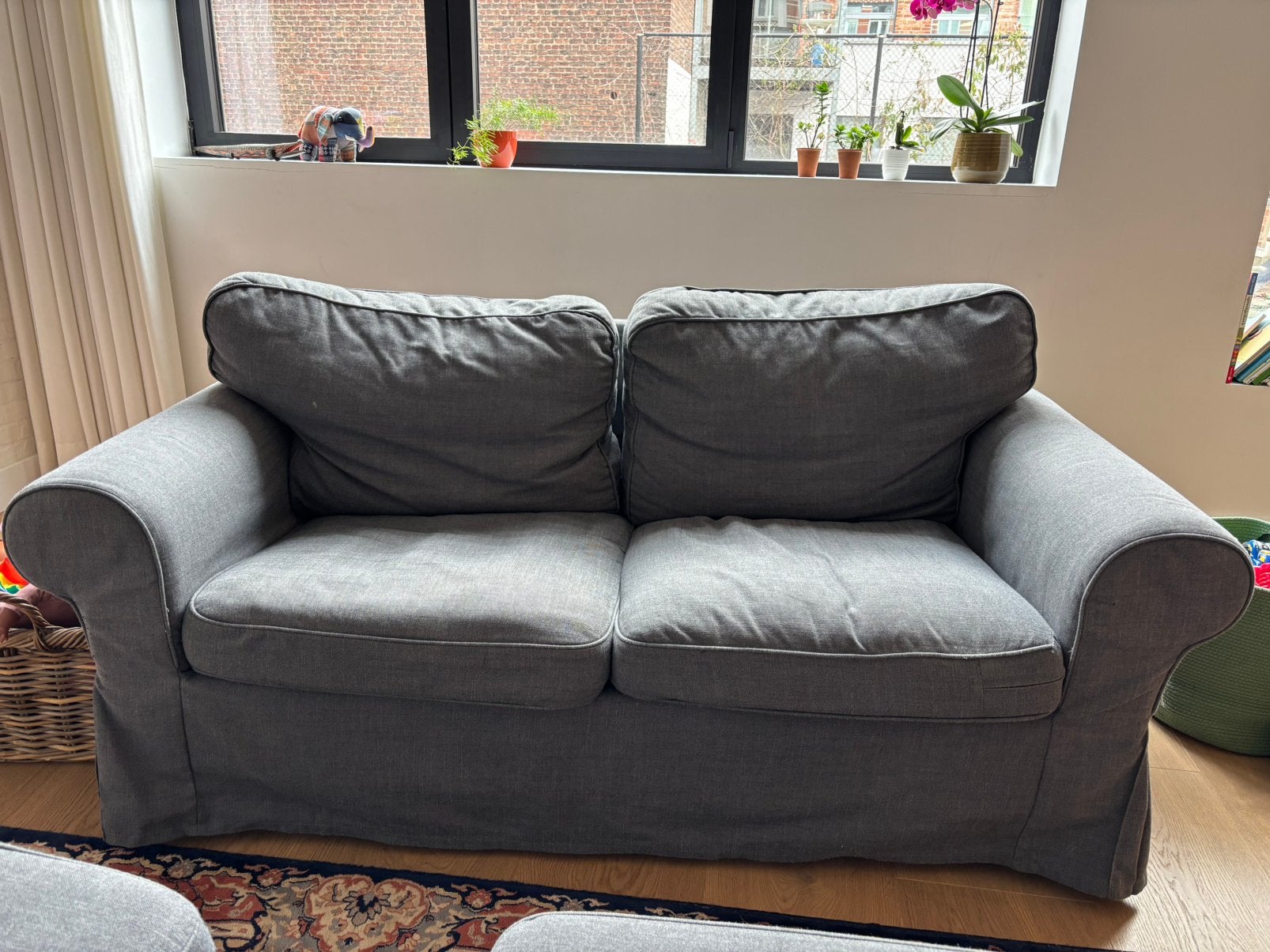 Tweezit zetel van Ikea, Huis en Inrichting, Zetels | Zetels, Ophalen, Gebruikt, Tweepersoons, Rechte bank