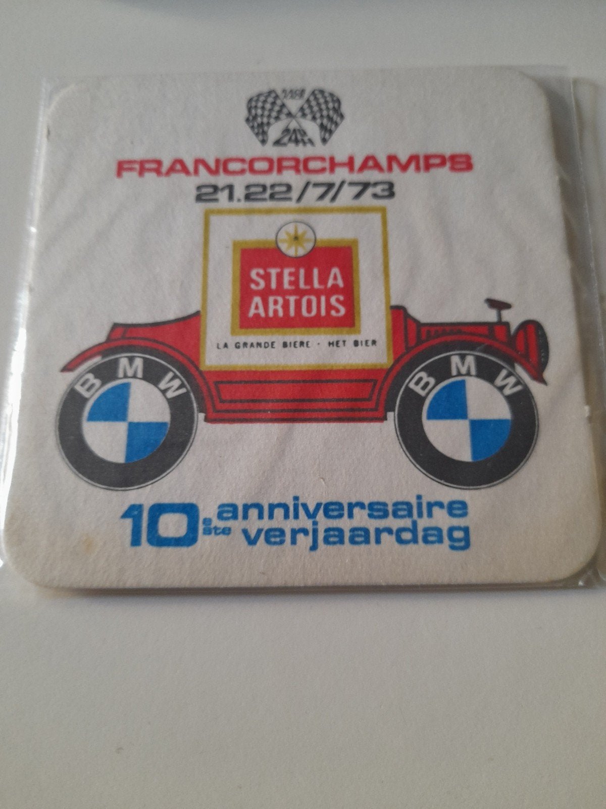 bierviltje Stella Artois  francochamps, Ophalen of Verzenden, Stella Artois