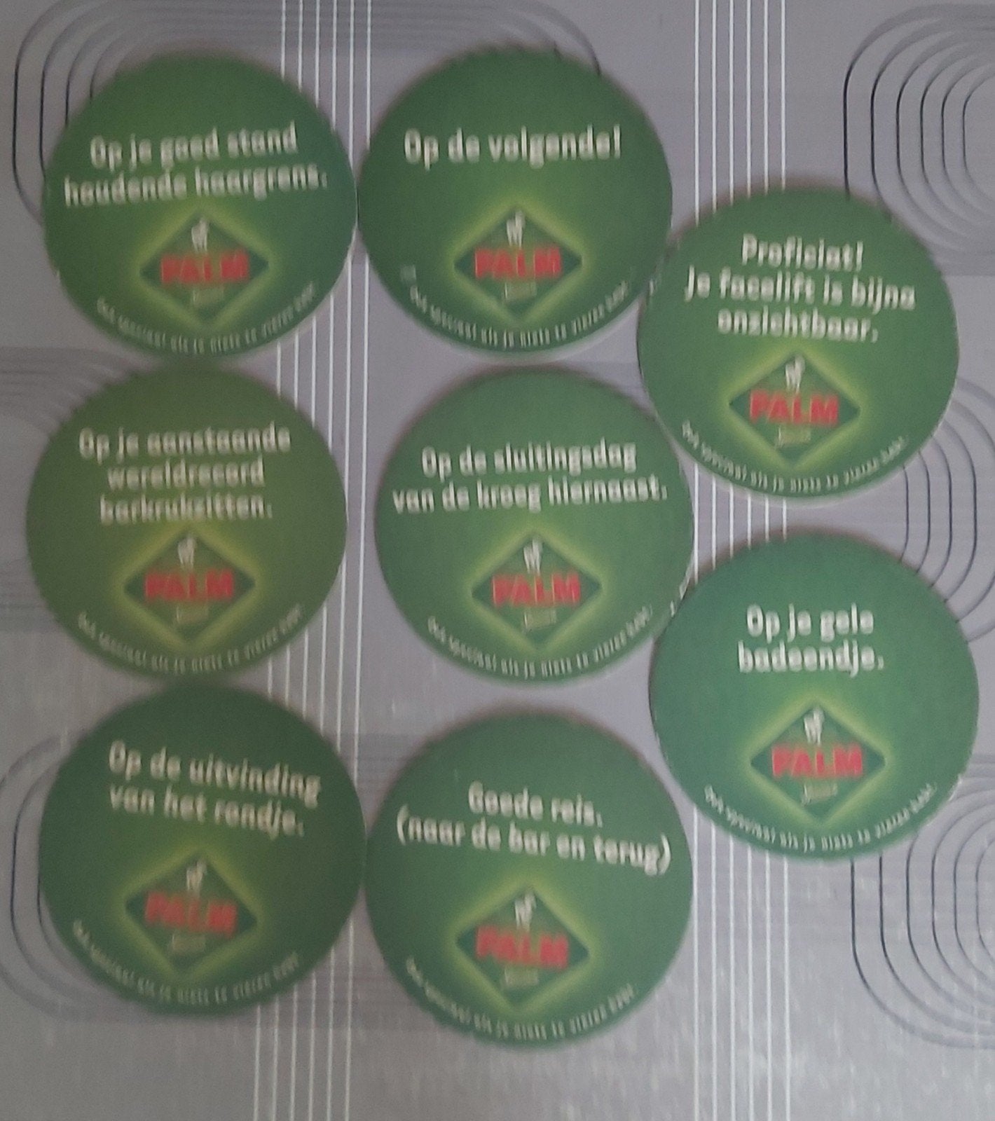Palm 8 bierviltjes, Ophalen of Verzenden