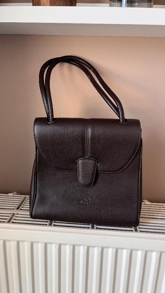 Lederen handtas "Terre De Feu", Handtassen en Accessoires, Tassen | Damestassen, Ophalen, Nieuw, Bruin, Handtas