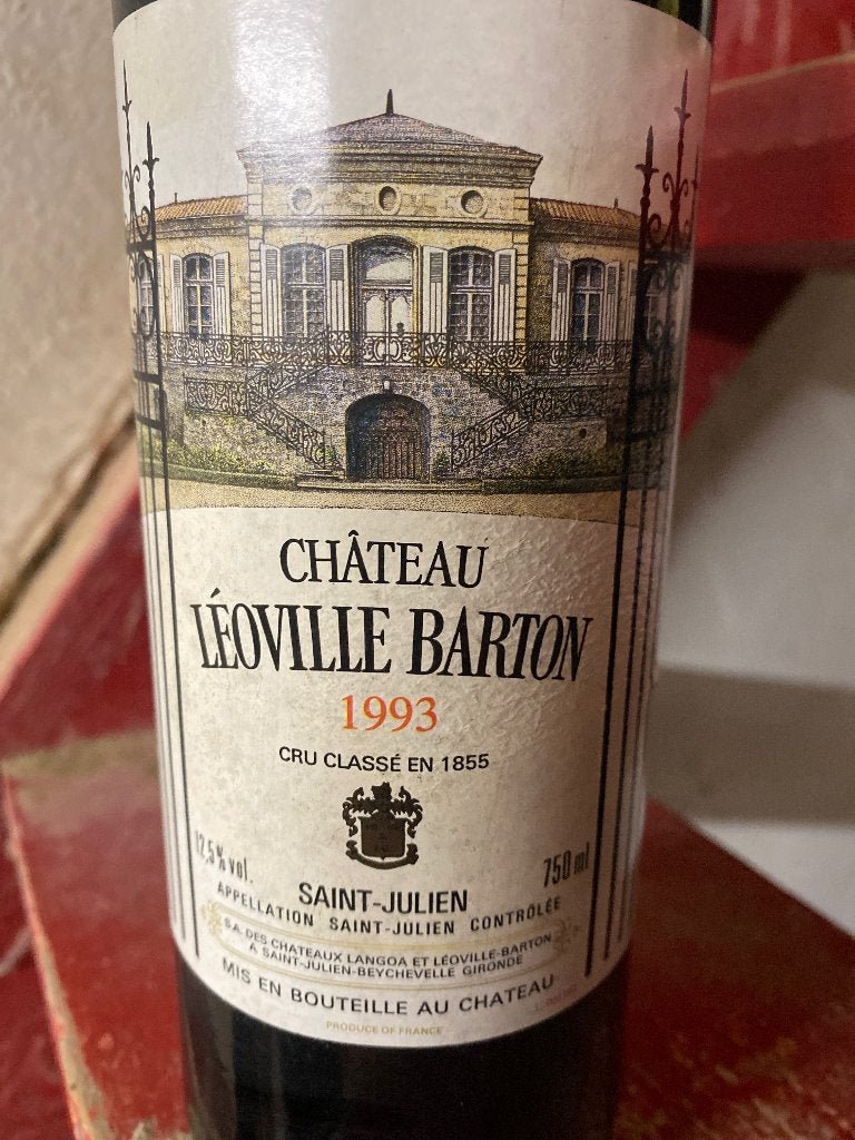 Chateau léoville Barton 1993 Saint Julien, Collections, Vins, Neuf, Enlèvement, Vin rouge, France