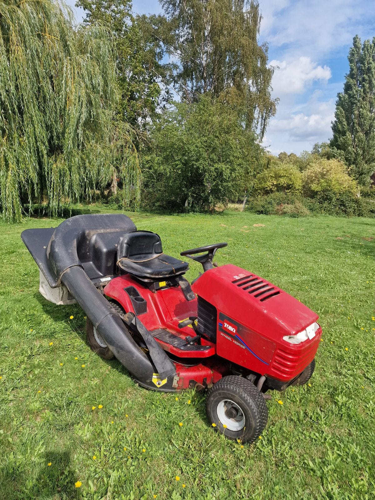 Tracteur tondeuse Toro, Jardin & Terrasse, Enlèvement ou Envoi, Comme neuf, Bac de ramassage