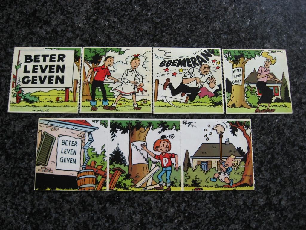 Stickers Suske & Wiske Pats 1975-76, Verzamelen, Ophalen of Verzenden, Suske en Wiske, Zo goed als nieuw, Plaatje, Poster of Sticker