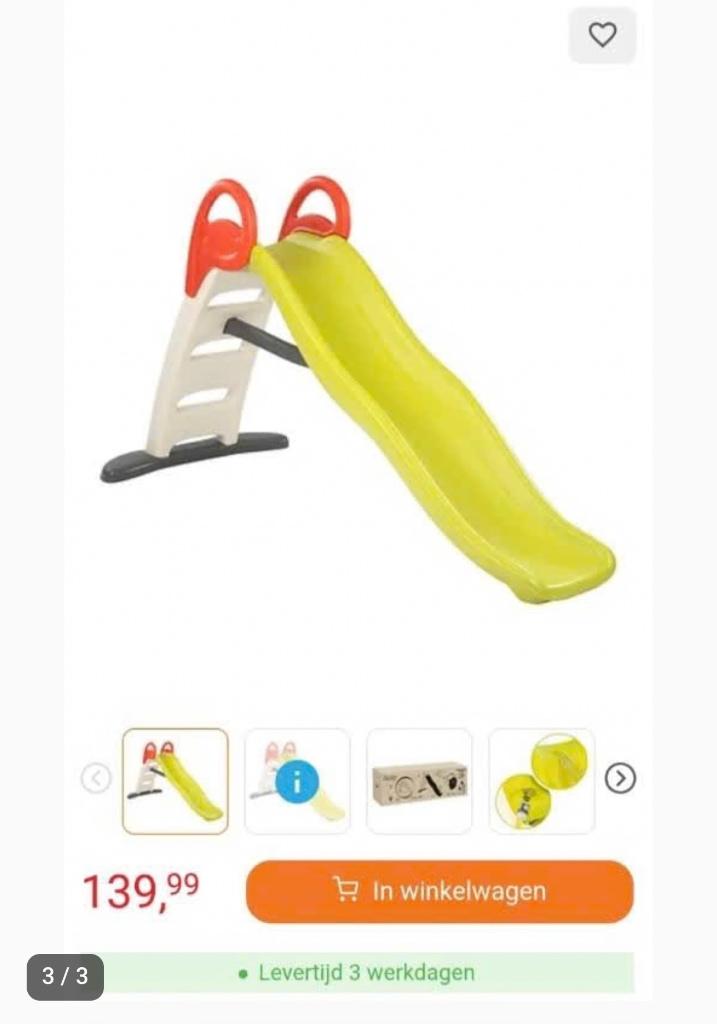 Smoby Glijbaan, Ophalen, Zo goed als nieuw, Glijbaan