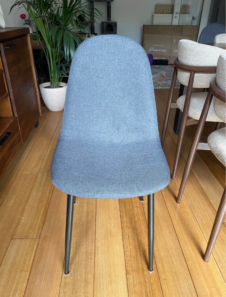 Lot de 6 chaises, Enlèvement, Gris, Métal, Cinq, Six Chaises ou plus
