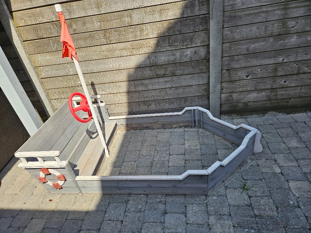 Zandbak boot, Kinderen en Baby's, Speelgoed | Buiten | Zandbakken, Ophalen, Gebruikt