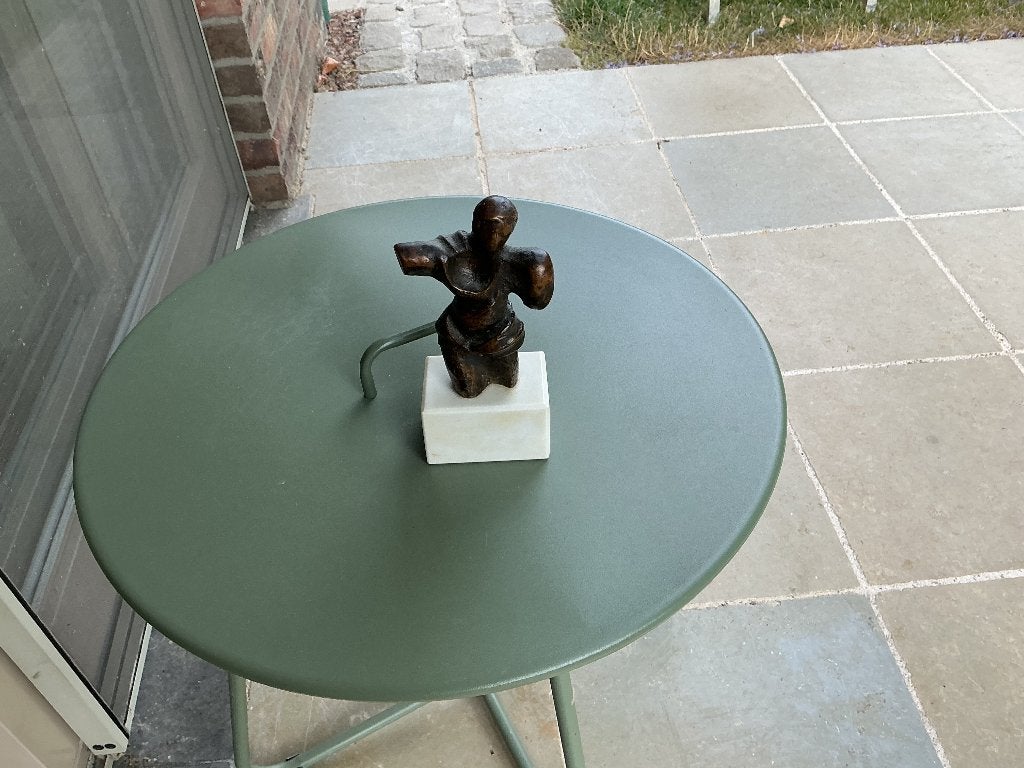 Bronzen beeldje Frans Corneillie, Ophalen, Brons