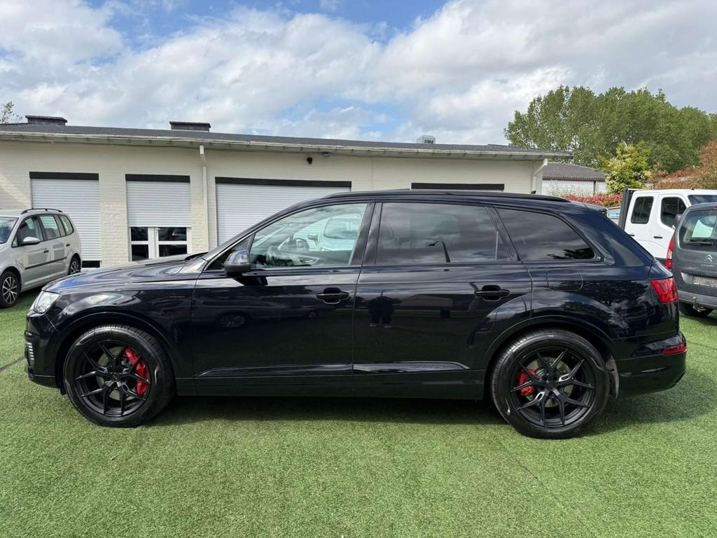 Audi Q7 e-tron 3.0 TDi V6 Quattro°S-LINE°PANO°374 PK° 50, Auto's, Audi, Automaat, Gebruikt, Zwart, Bedrijf