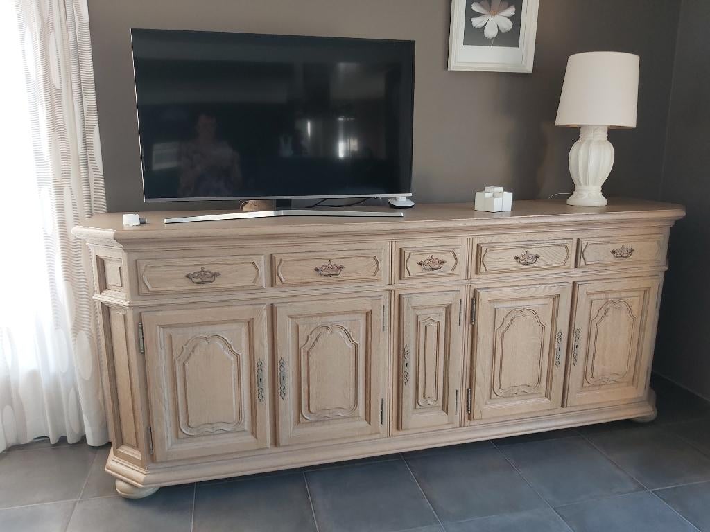 dressoirkast licht eik, Huis en Inrichting, Kasten | Dressoirs, Ophalen, Eikenhout, 200 cm of meer, Licht eik