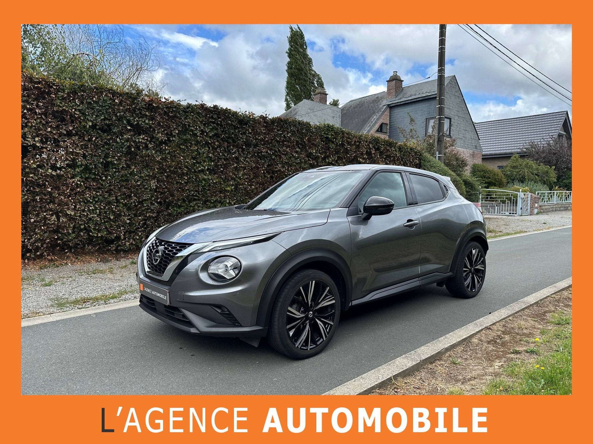 Nissan Juke 1.0 DIG-T 2WD Tekna - GARANTIE 12M - 3a, Autos, Nissan, Cuir, Argent ou Gris, Achat, Euro 6