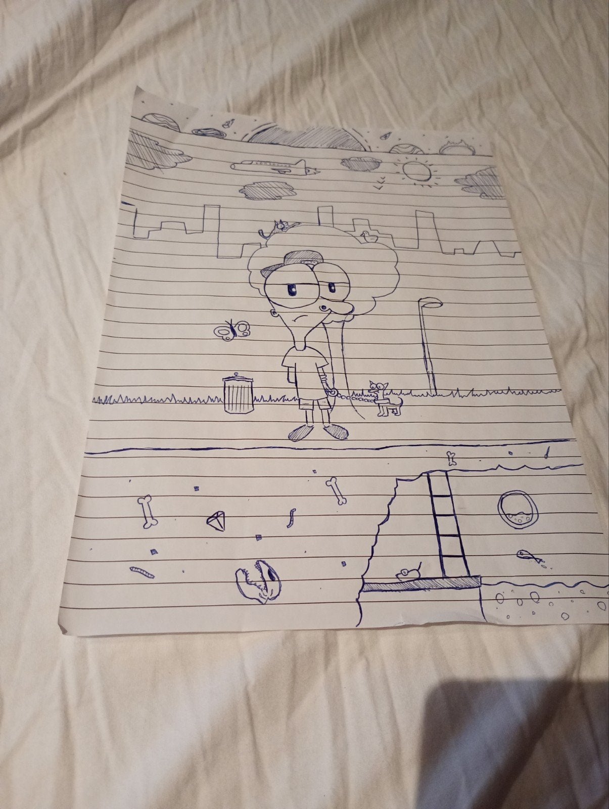 tekening, Enlèvement ou Envoi, Dessin, Dessin à la plume, Original