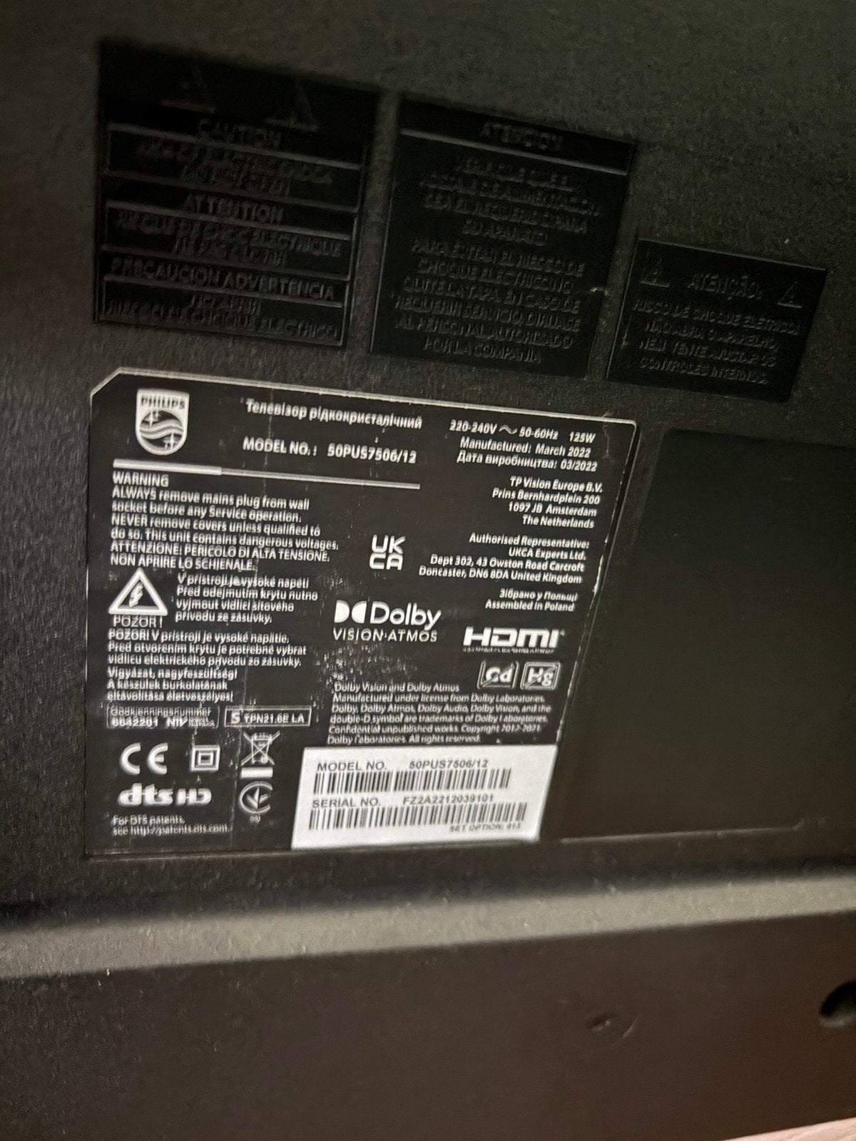 Tv ecran plat philips 50’, TV, Hi-fi & Vidéo, Enlèvement, Comme neuf, Philips