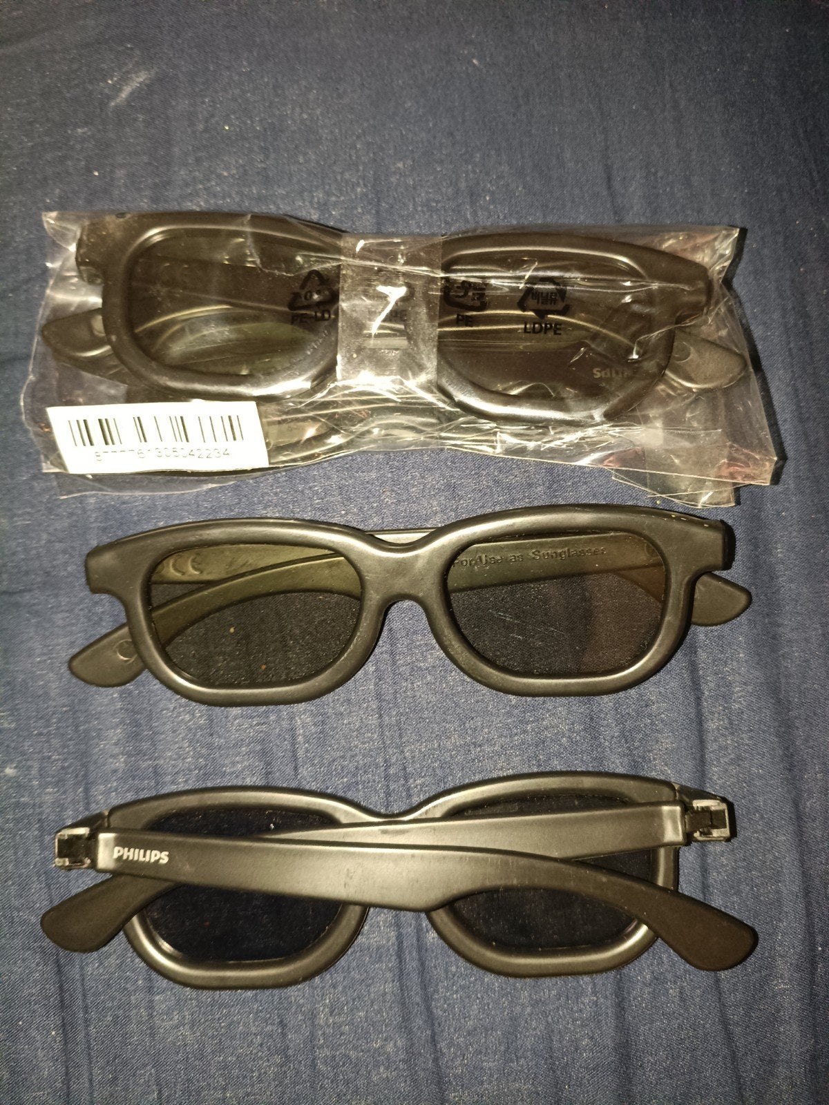 Lunettes 3D Phillips. 4 pièces, Enlèvement