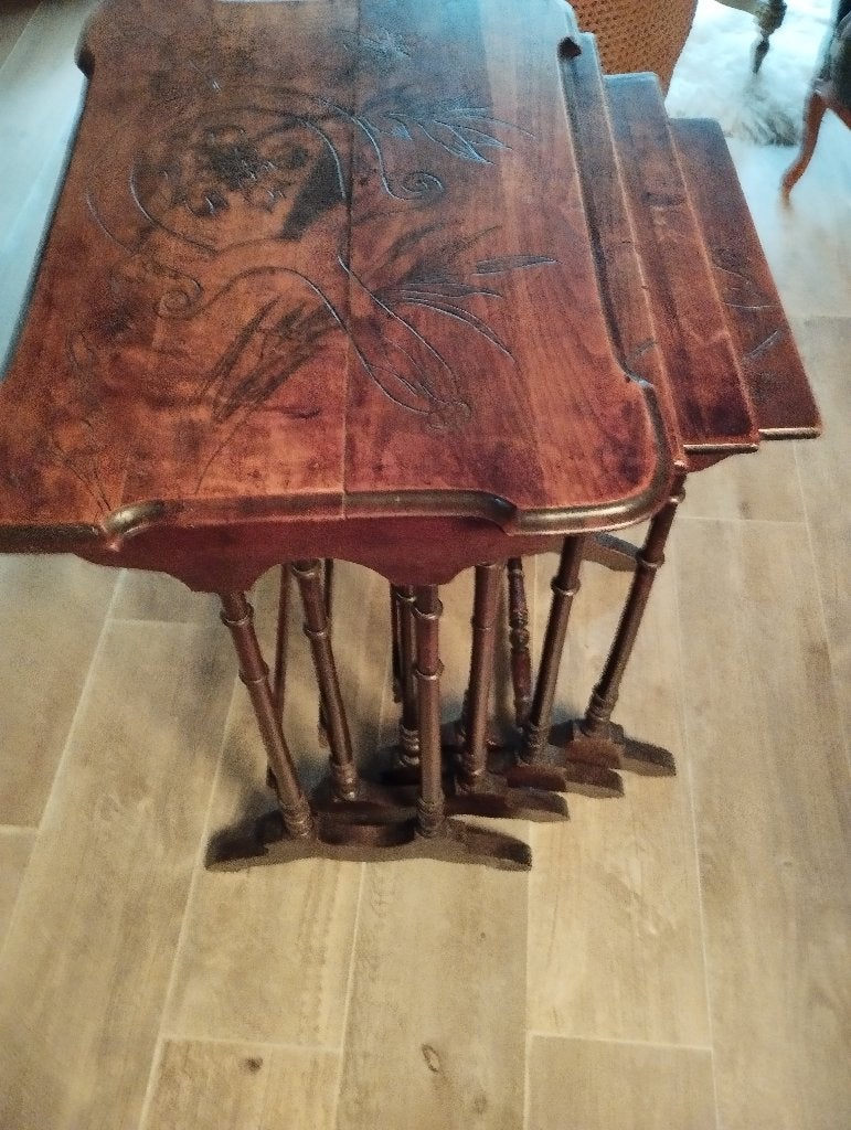 Bijzettafels (4 stuks), Antiek en Kunst, Antiek | Meubels | Tafels, Ophalen