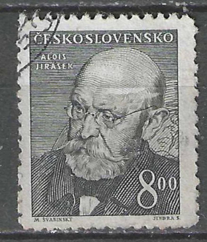 Tchécoslovaquie 1949 - Yvert 497 - Alois Jirasec (ST), Envoi, Affranchi