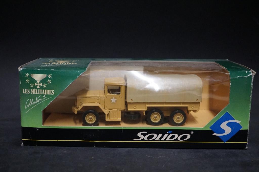 Solido M34 Kaiser jeep militaire vrachtwagen - 1/50 - TOP, Ophalen of Verzenden