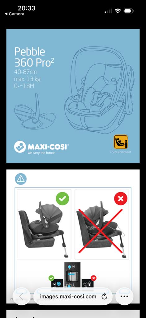 Maxi Cossi Pebble 360 Pro2 avec socle, Enlèvement, Comme neuf
