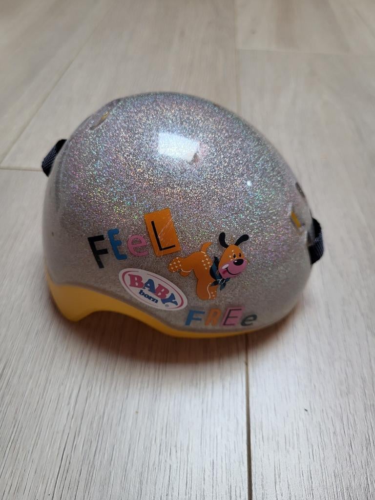 Baby born fietshelm, Ophalen
