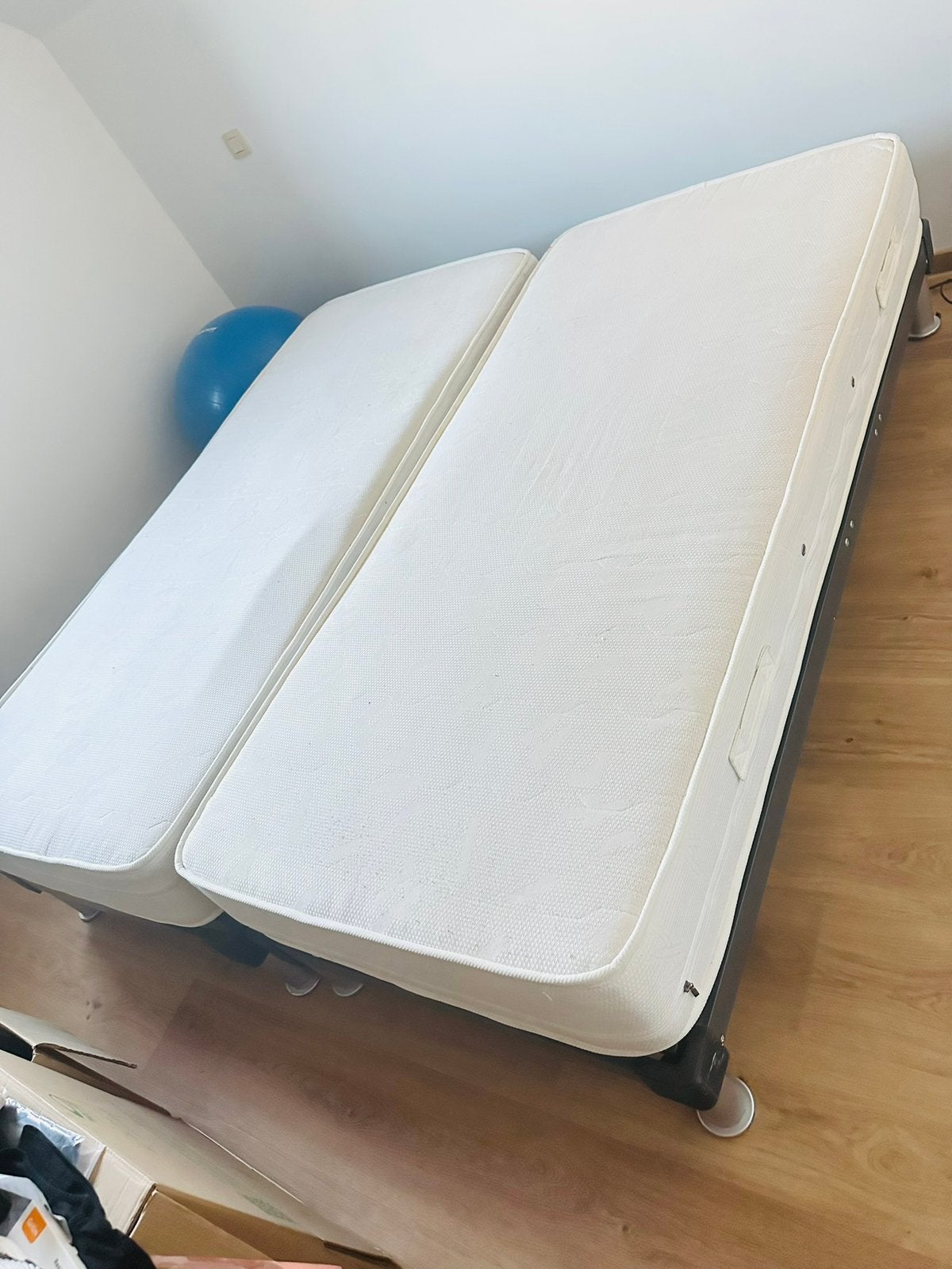 Comfortabele elek. verstelbare boxspring 180x195, Ophalen, Gebruikt, 90 cm, Tweepersoons