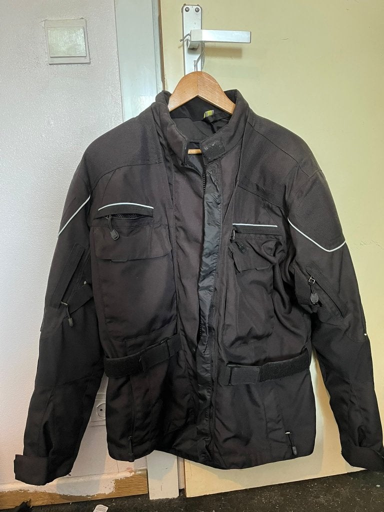 Motorjas met binnenjas maatvM, Ophalen, Jas | textiel, Dames, Overige