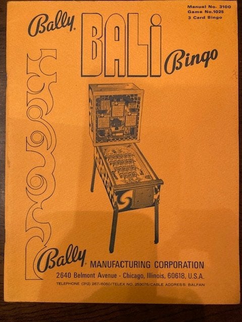 BALLY BALI  MANUEL, Enlèvement ou Envoi, Comme neuf