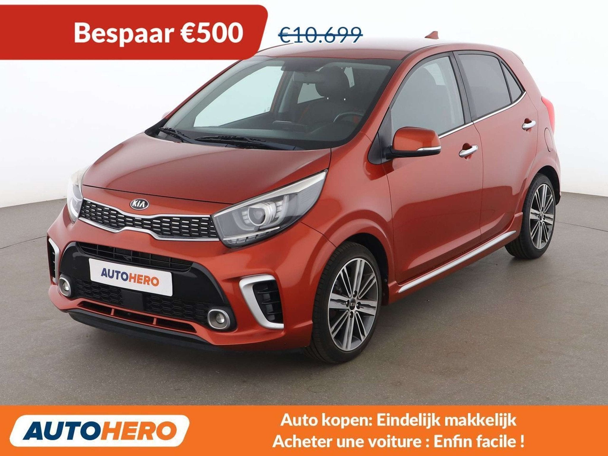 Kia Picanto 1.2 GT Line (année de construction 2017), Autos, Cuir, Anti démarrage, 939 kg, Boîte manuelle