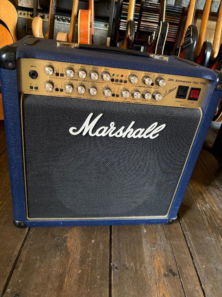 Marshall 30th anniversary combo amp blue, Muziek en Instrumenten, Ophalen, Gebruikt, Gitaar