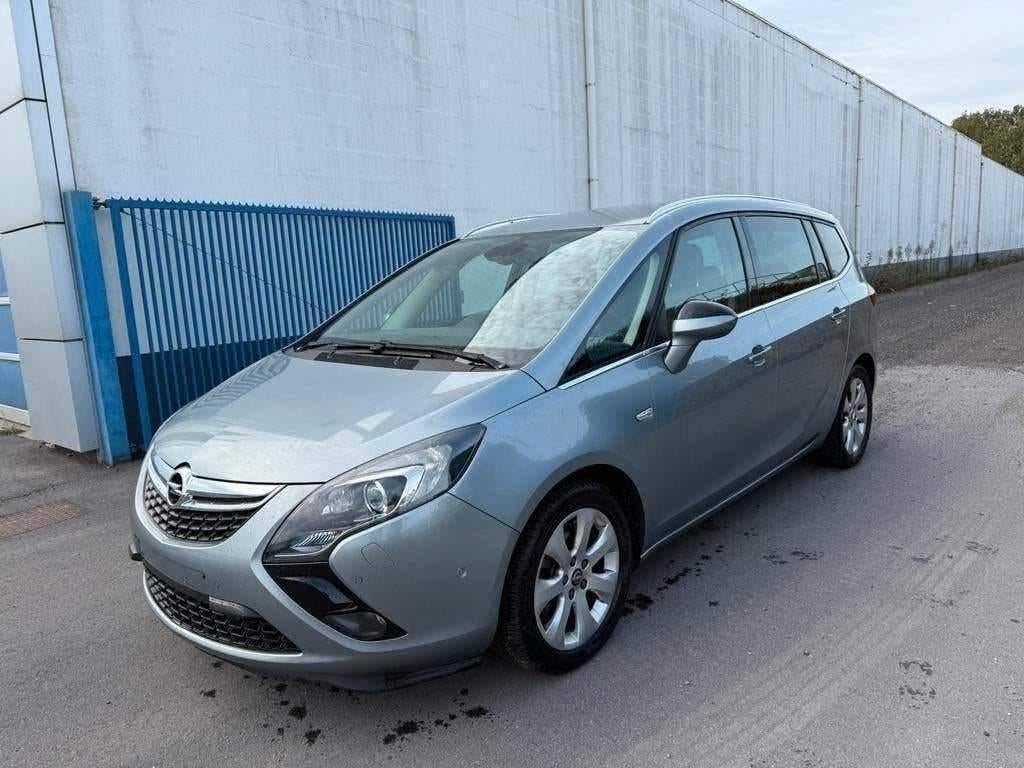 OPEL ZAFIRA TOURER / 1.6 D ECOFLEX / EURO 6 / Vol Opties, Auto's, Voorwielaandrijving, Monovolume, 4 cilinders, Leder en Stof