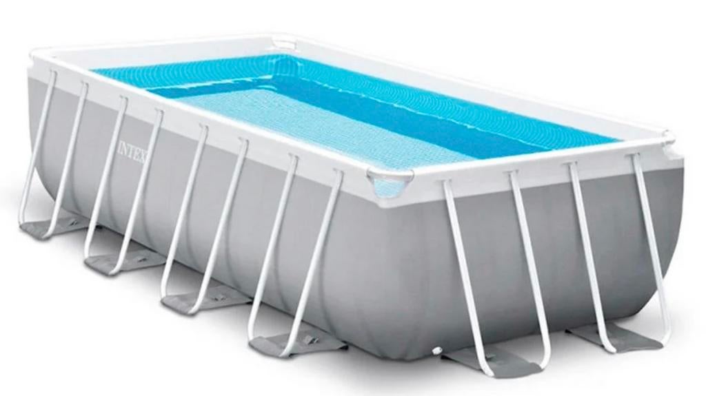 Piscine Intex, prof.1,20, long.4m, larg.200 cm. Gris., Jardin & Terrasse, Piscines, Comme neuf, Piscines hors sol, 120 cm ou plus