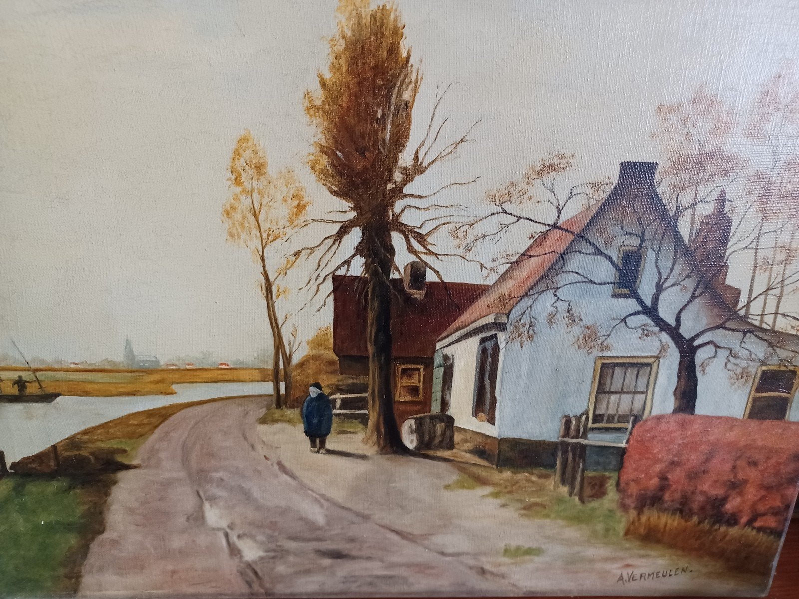 Klassiek schilderij, Ophalen of Verzenden, Klassiek, Doek