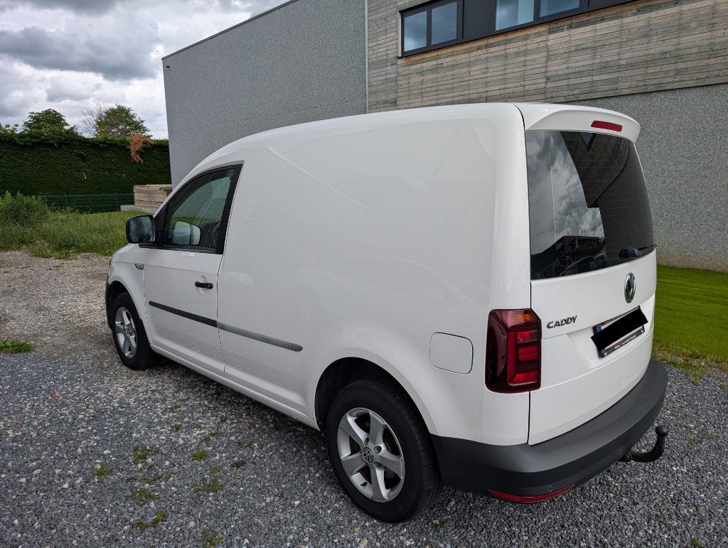 Volkswagen Caddy CNG 1.4 - full options - boite automatique, Auto's, Volkswagen, 4 deurs, Stof, CNG (Aardgas), Wit