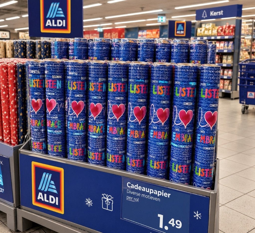 Boel in den aldi, Antiek en Kunst, Ophalen of Verzenden