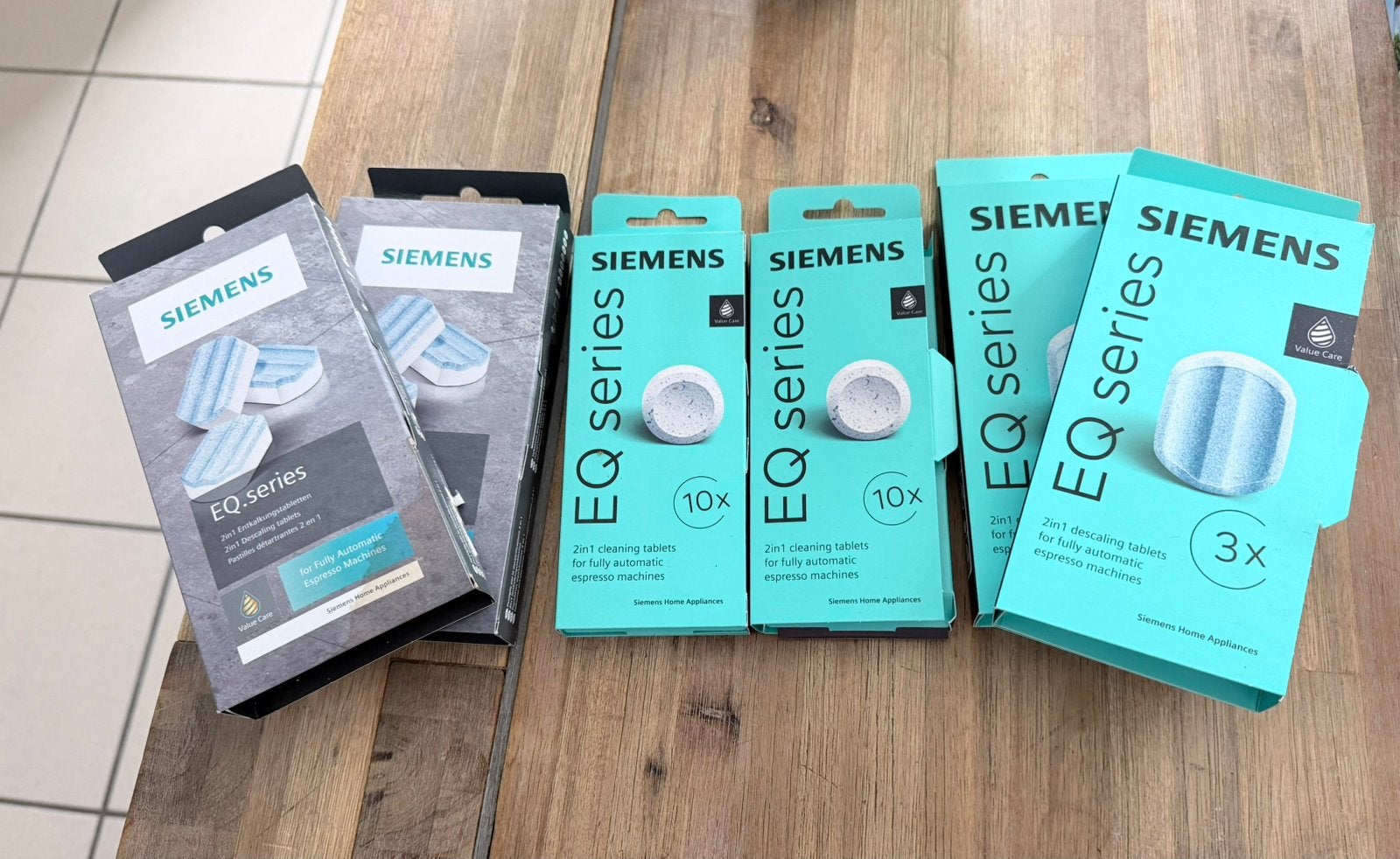 Siemens EQ Series onderhoudstabletten, Ophalen of Verzenden, Zo goed als nieuw, Siemens