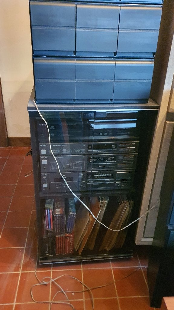 vintage hifi installatie, Ophalen, Gebruikt, Tuner of Radio, Philips