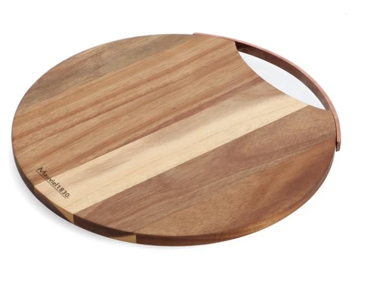 Houten serveerplank snijplank Mauviel, Ophalen of Verzenden, Nieuw, Hout, Bruin
