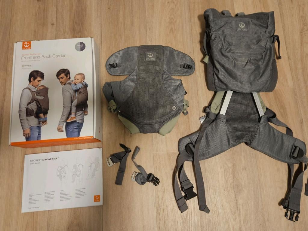 Porte-bagages avant et arrière Stokke MyCarrier Green Mesh, Enfants & Bébés, Porte-bébés & Écharpe porte bébé, Comme neuf, Porte-bébé