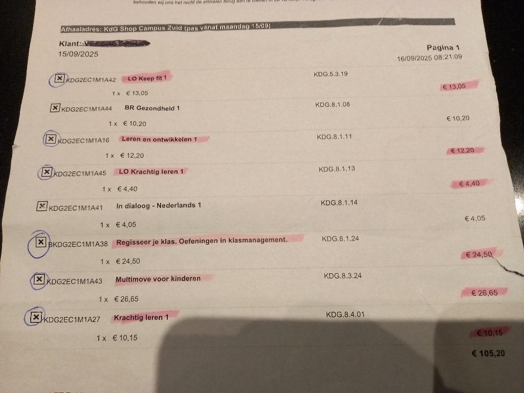 Cursussen opleiding lo en bewegingsrecreatie 1ste jaar kdg, Boeken, Ophalen, Nieuw, Hoger Onderwijs