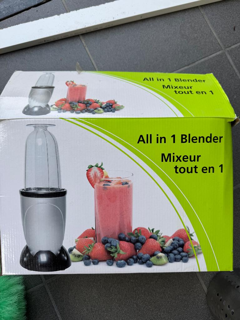 Blender all in one met toebehoren, Electroménager, Mélangeurs, Enlèvement, Comme neuf, Mélangeur