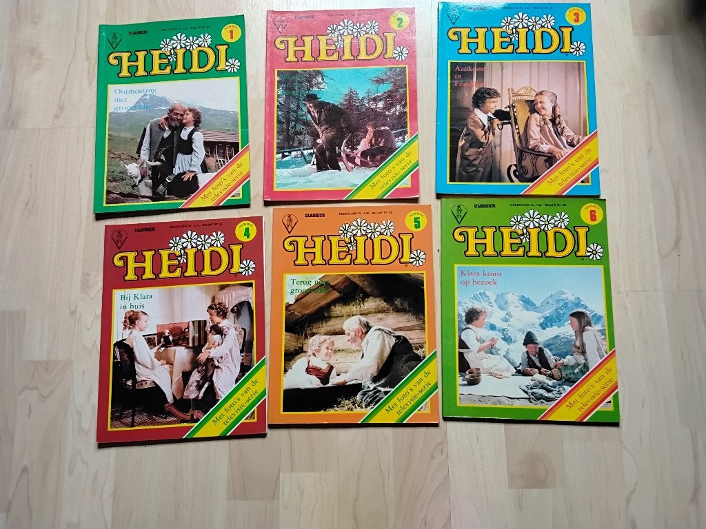 Boekjes "Heidi" van de oude tv-serie, Ophalen, Gelezen