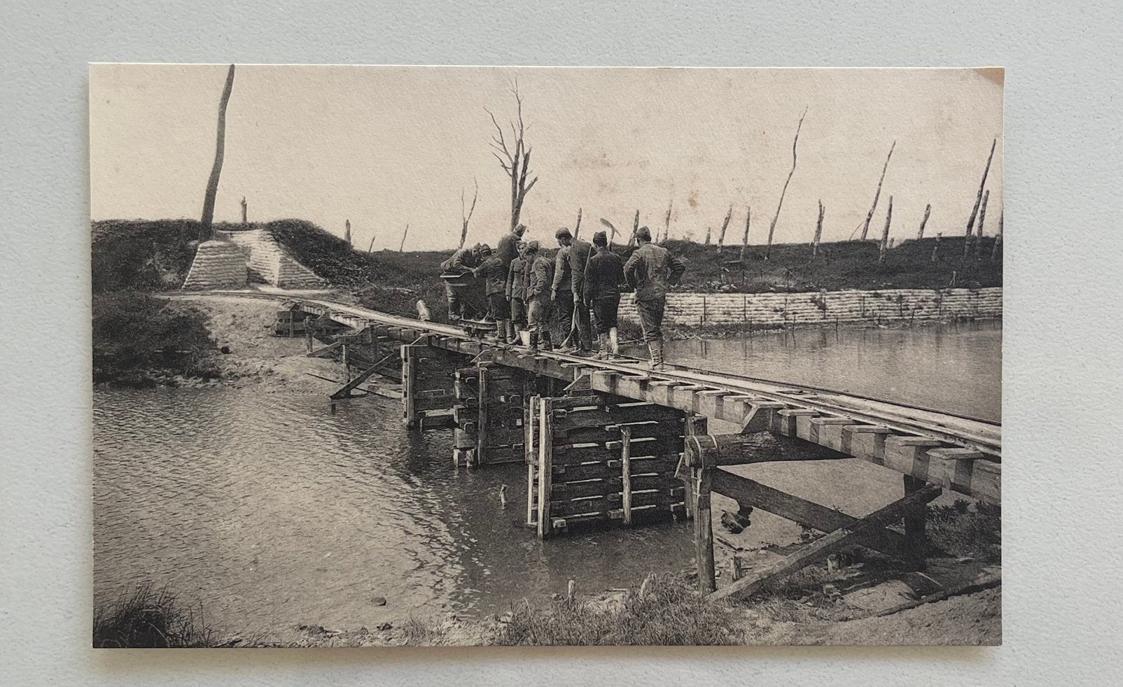 Originele WOI Postkaart – Groote Pijlschans te Nieuwpoort, Verzamelen, Ophalen of Verzenden