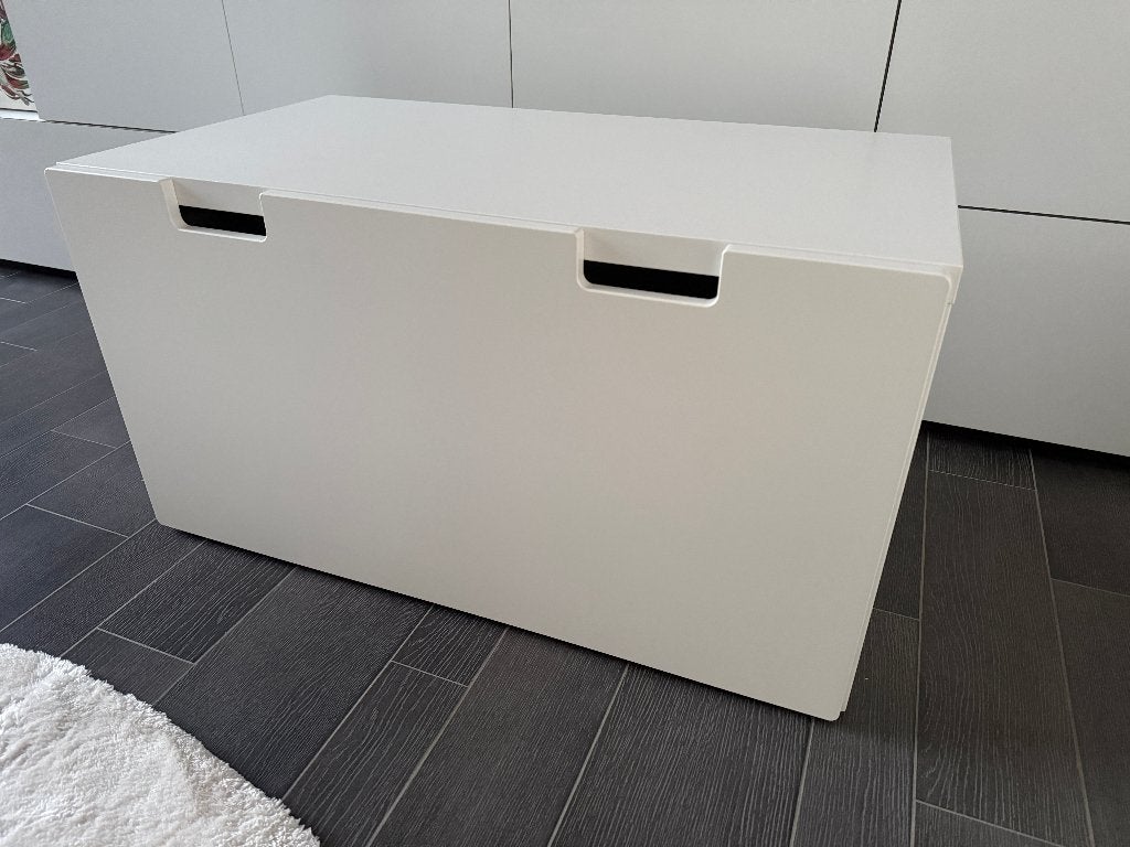 Witte IKEA Småstad speelgoedkist, Gebruikt, 50 tot 70 cm, 75 tot 100 cm, Commode
