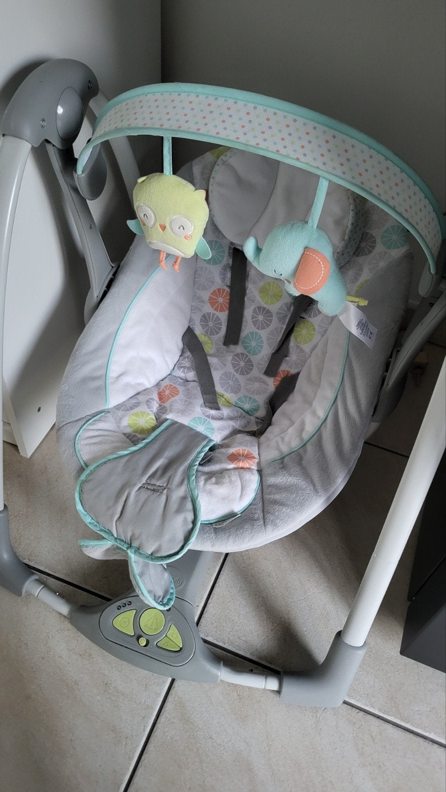 Ingenuity - Swing 'n Go Portable Swing - Hugs and Hoots, Ophalen, Gebruikt, Schommelstoel, Overige merken