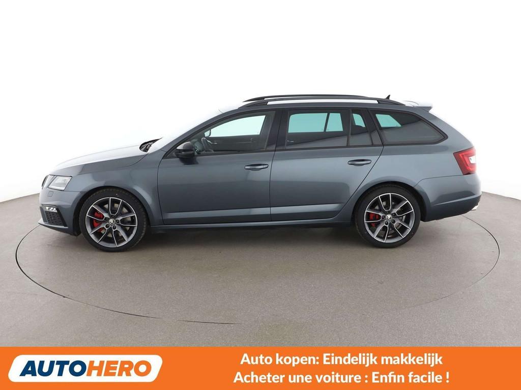 Skoda Octavia 2.0 TSI RS 245 (année de construction 2019), Argent ou Gris, 1487 kg, Euro 6, Noir