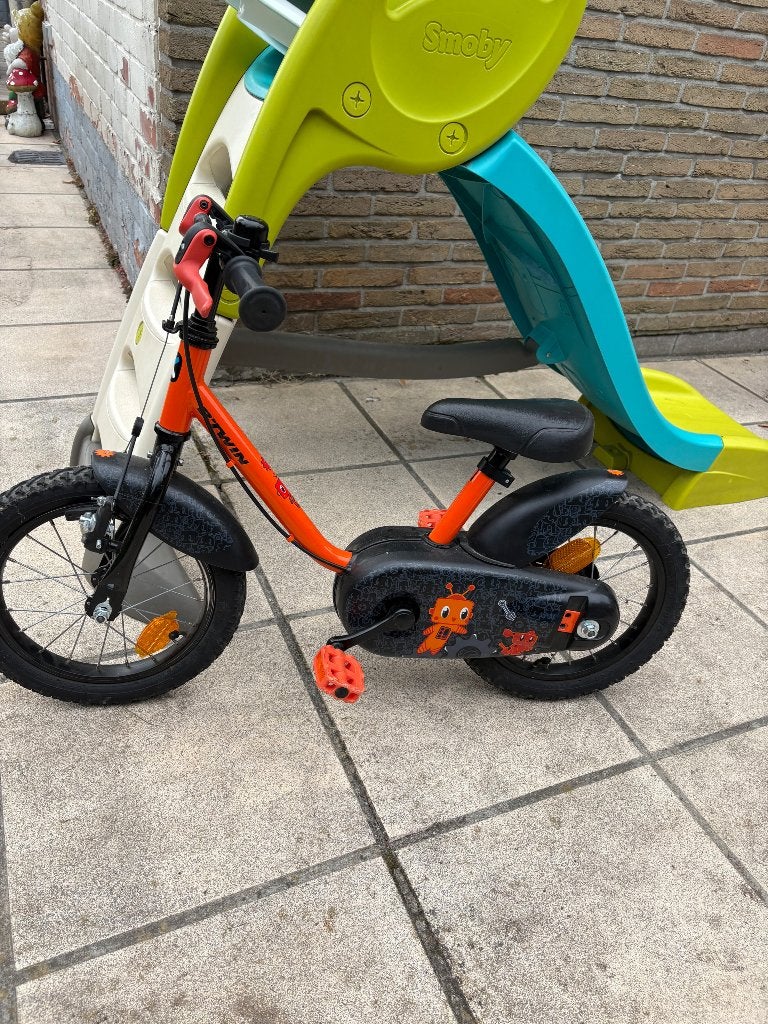 Fiets 14 inch, Fietsen en Brommers, Ophalen, Zijwieltjes, Gebruikt, Velgrem