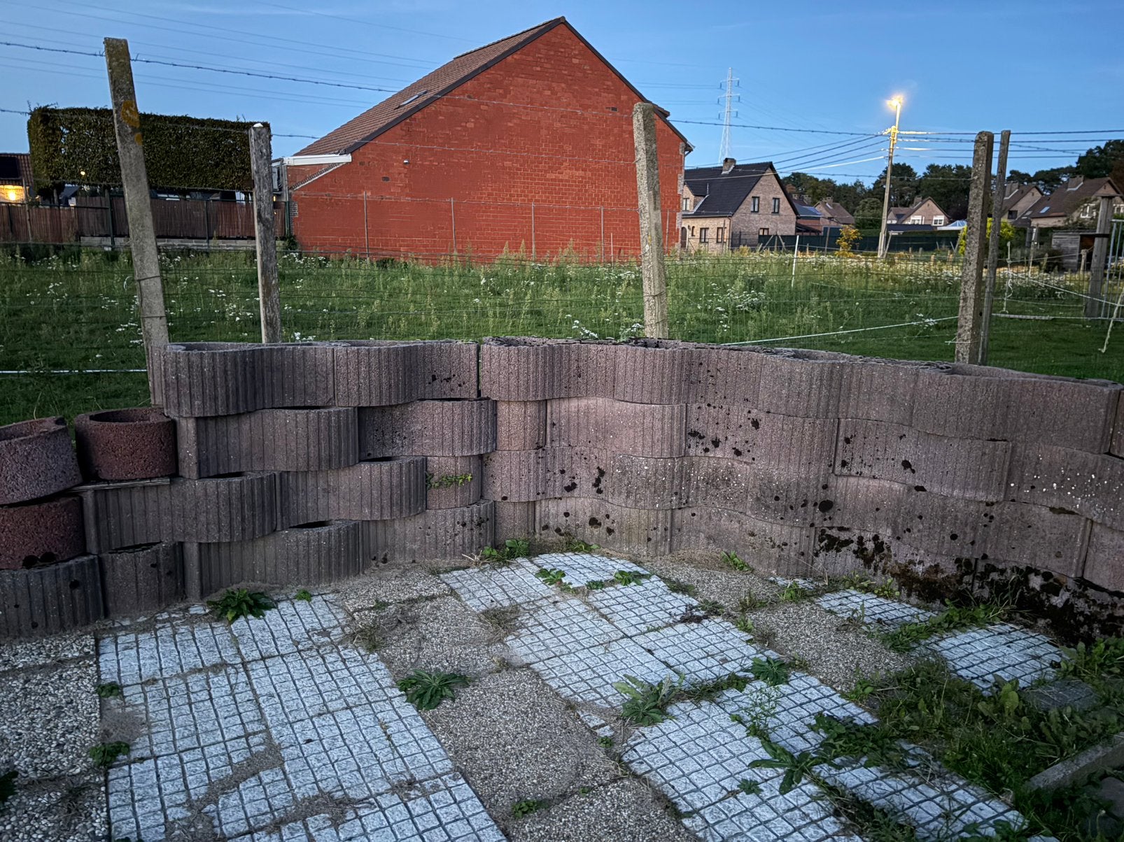 Stapelbare betonnen bloembakken, Ophalen, Gebruikt, Overige materialen, Overige typen