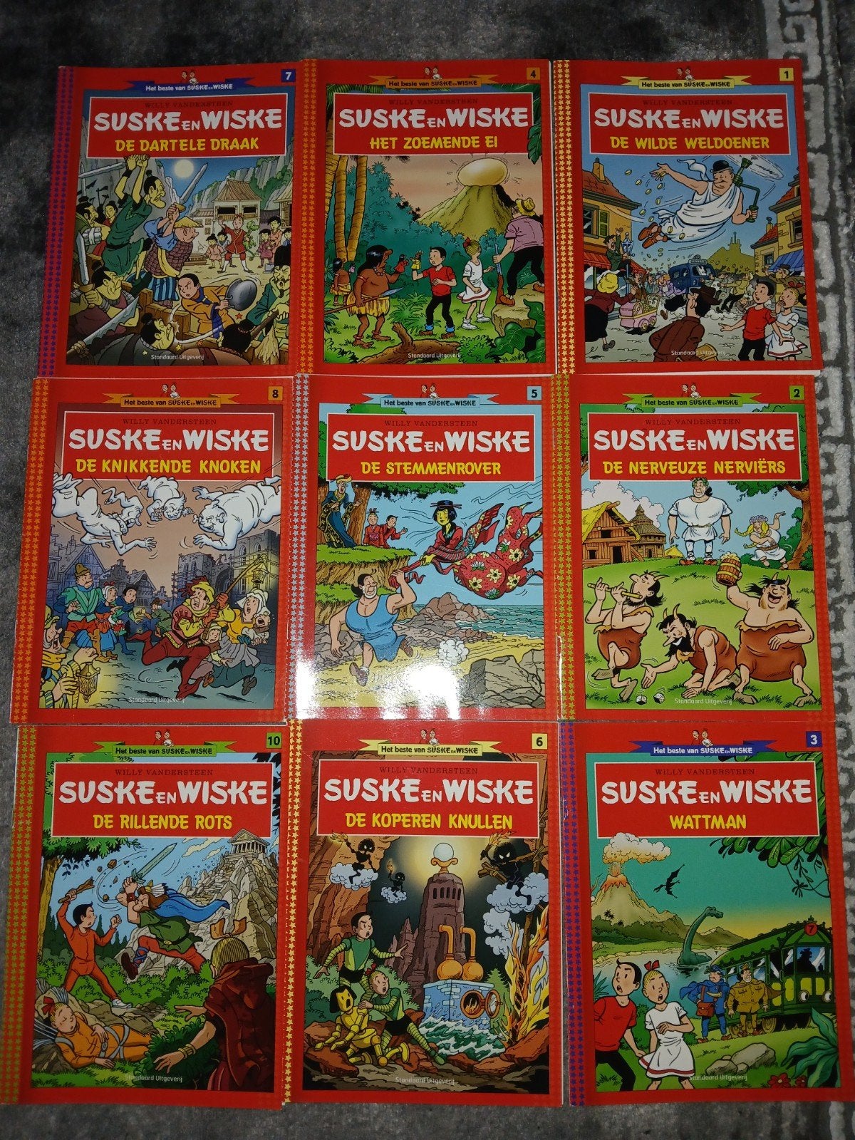 9x Suske en Wiske Het Beste Van - Nieuwstaat, Boeken, Meerdere stripboeken, Ophalen of Verzenden, Zo goed als nieuw, Willy Vandersteen