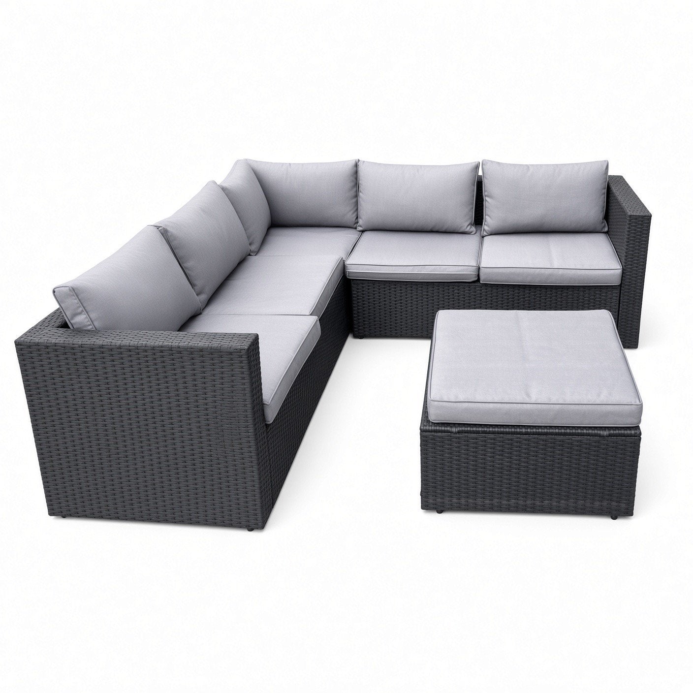 Lounge terras, Ophalen, 5 zitplaatsen, Kunststof, Zo goed als nieuw