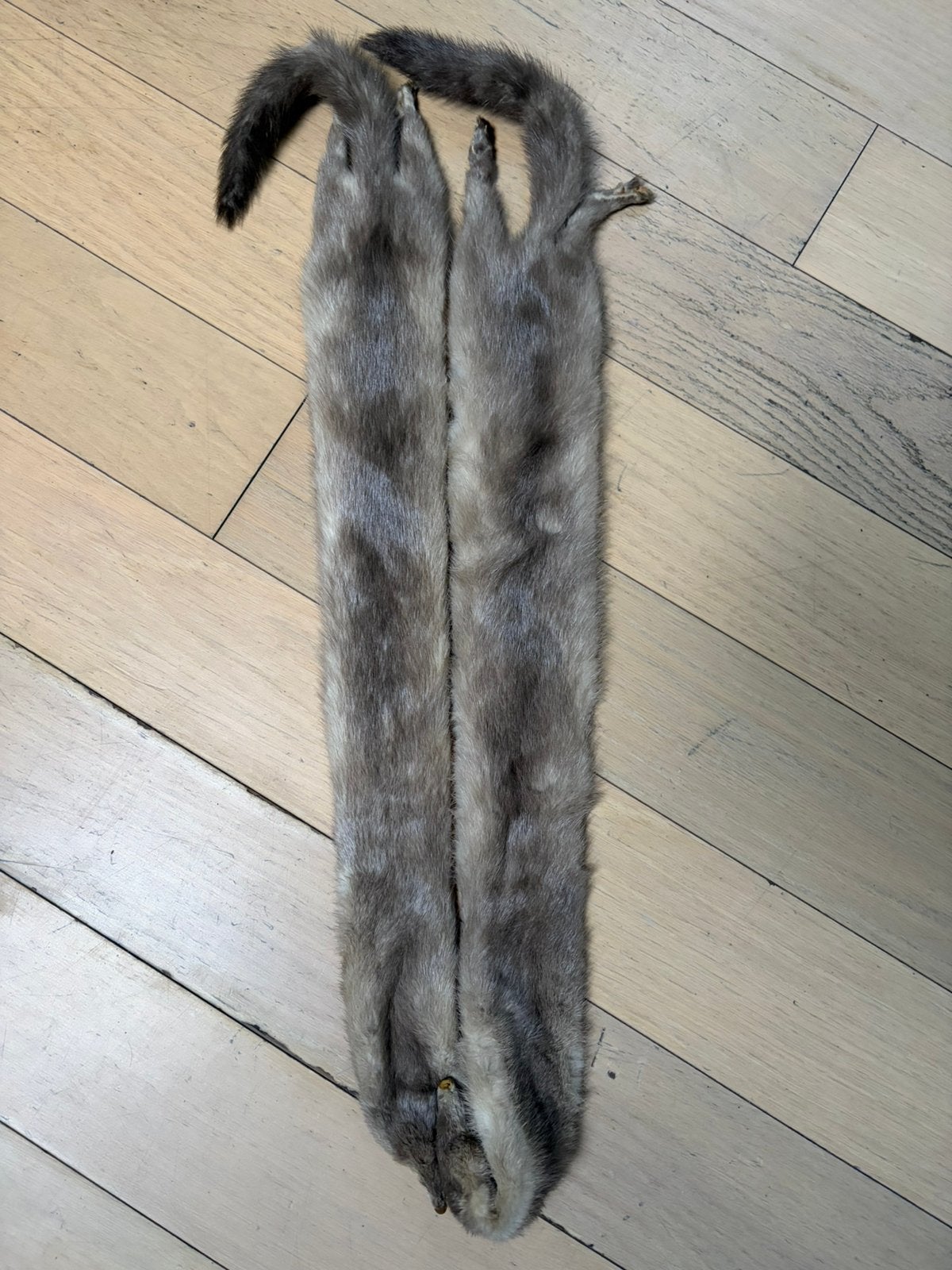 Vintage Mink Fur Stole - 2 Full Body Pelts Connected, Kleding | Dames, Ophalen, Zo goed als nieuw