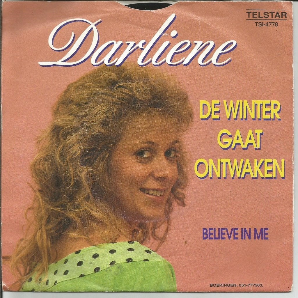 Darliene - De Winter Gaat Ontwaken   - Telstar -, Enlèvement ou Envoi, 7 inch, En néerlandais